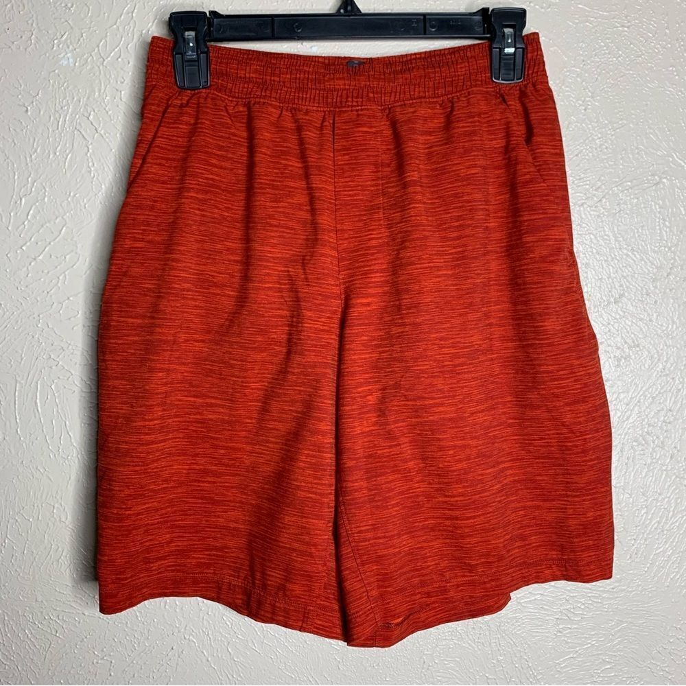 Lululemon pace breaker mens shorts Heather Allover Solar Orange Magma red - Picture 3 of 10
